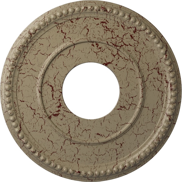 Ekena Millwork Bradford Medallion (Canopies up to 6 5/8"), 12 1/2"OD x 3 7/8"ID x 3/4"P, Gobi Desert Crackle CM12BRGDC - main